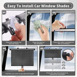 Retractable Car Window Sun Shades